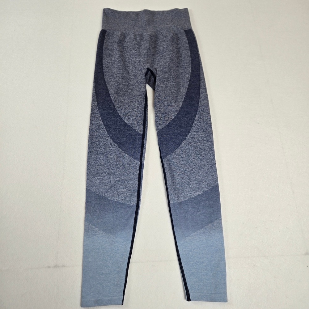 PINK Leggings Women Small Blue Seamlessโ Ombre High Waist Workout (B6)